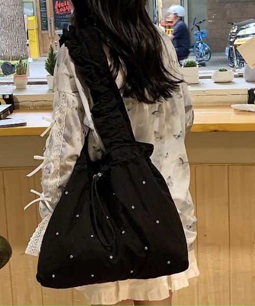 center i ショルダーバッグ バッグ フリルハンドルショルダーバッグ