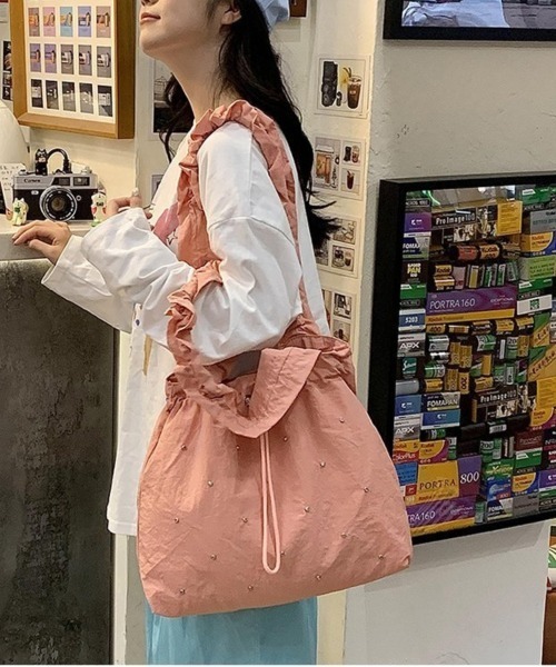 center i ショルダーバッグ バッグ フリルハンドルショルダーバッグ