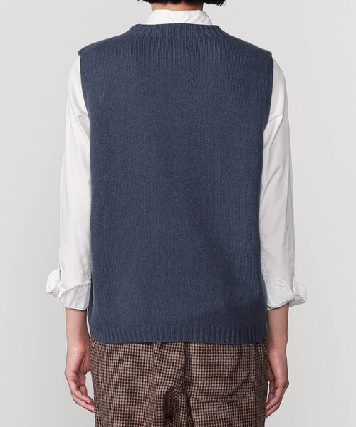 「Morris & Sons」 ニットベスト F ブラック レディース_画像4