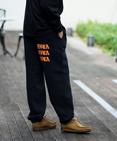 「RVCA」 スウェットパンツ LARGE ブラック メンズ_画像5