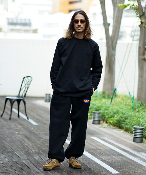 「RVCA」 スウェットパンツ LARGE ブラック メンズ_画像9