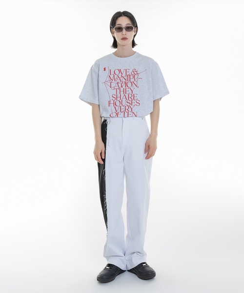 「FOLLOWIN」 半袖Tシャツ FREE ライトグレー レディース_画像3
