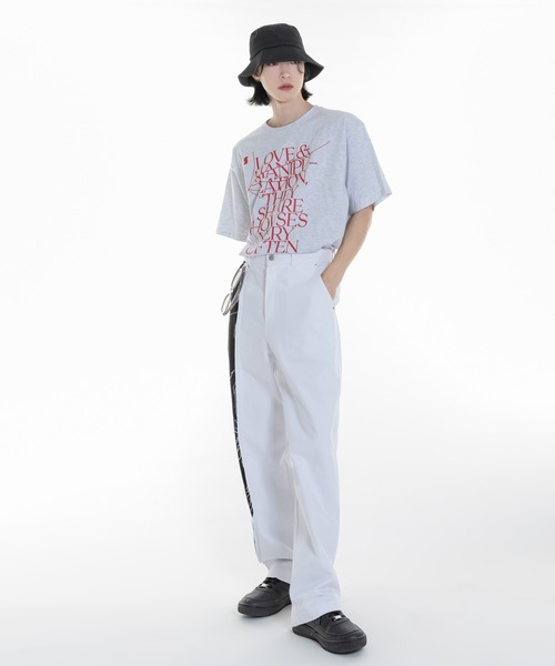 「FOLLOWIN」 半袖Tシャツ FREE ライトグレー レディース_画像7
