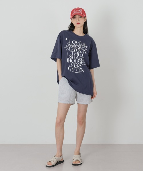 「FOLLOWIN」 半袖Tシャツ FREE ライトグレー レディース_画像8