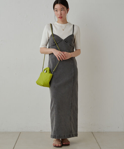 「LOUNGEDRESS」 7分袖ニット FREE ブラウン レディース_画像7