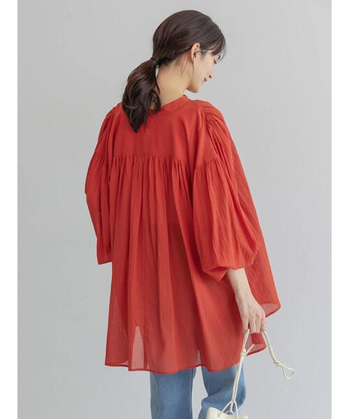 「AMERICAN HOLIC」 長袖ブラウス M ライトグレー レディース_画像8