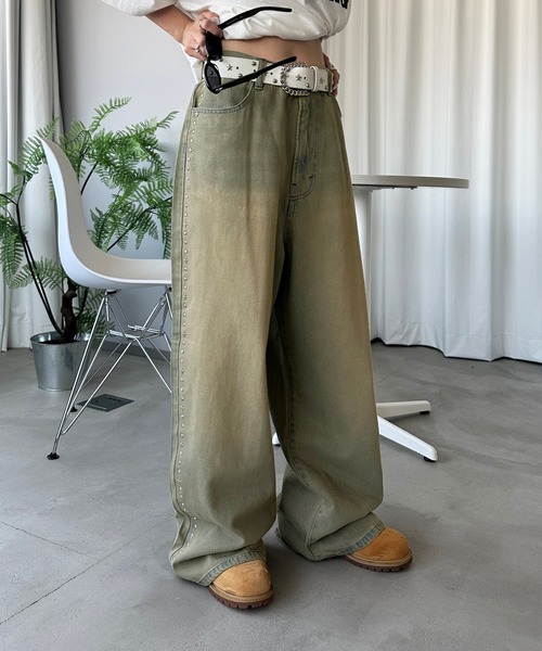 sedacle」 サルエルデニムパンツ MEDIUM インディゴブルー メンズ