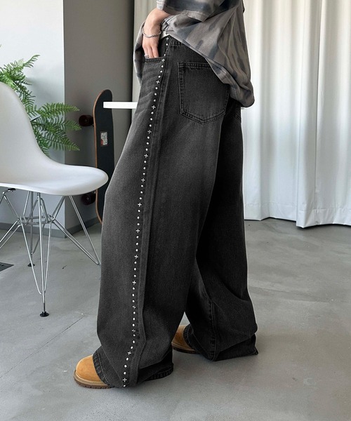 sedacle」 サルエルデニムパンツ MEDIUM インディゴブルー メンズ