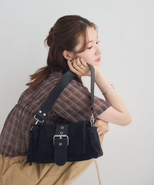 「RETRO GIRL」 ショルダーバッグ ONE SIZE ブラック レディース_画像5