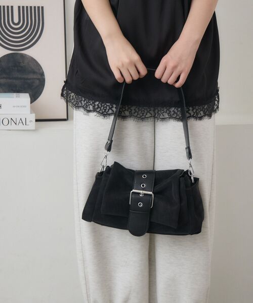 「RETRO GIRL」 ショルダーバッグ ONE SIZE ブラック レディース_画像7