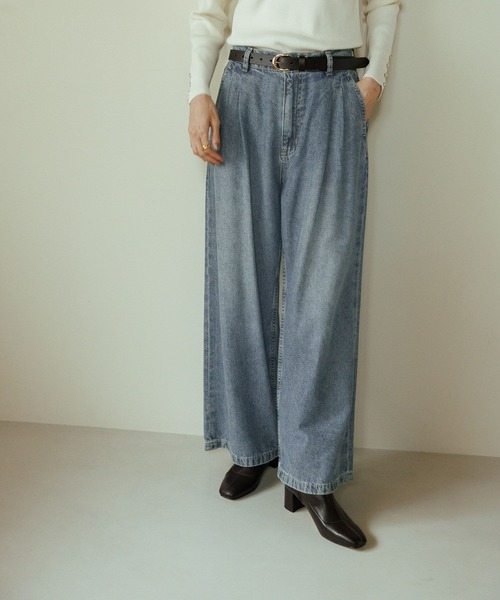 GLOBAL WORK（グローバルワーク） ワイドパンツ ジーンズ デニム