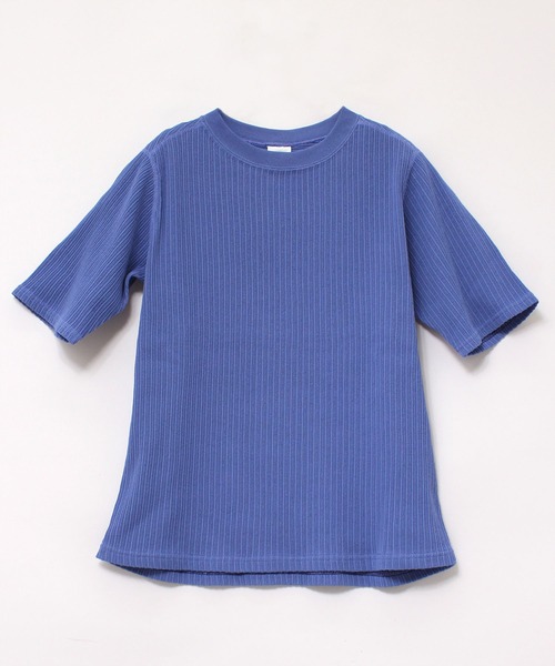 tシャツ M1850 針抜きリブ半袖Ｔ レディース リブニット レディース 半袖 tシャツ カットソー トップス