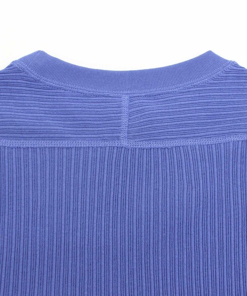 tシャツ M1850 針抜きリブ半袖Ｔ レディース リブニット レディース 半袖 tシャツ カットソー トップス