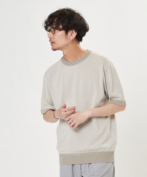 EDIFICE（エディフィス） ニット ウォッシャブル サマーニット Tシャツ