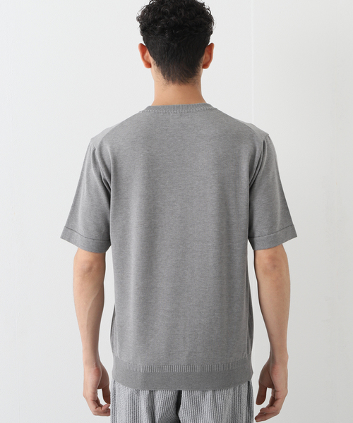 EDIFICE（エディフィス） ニット ウォッシャブル サマーニット Tシャツ 