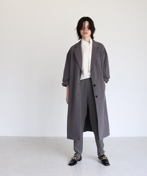 DRESSLAVE ステンカラーコート コート powdery weather cross