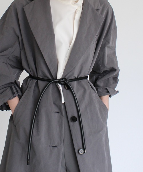 DRESSLAVE ステンカラーコート コート powdery weather cross coat