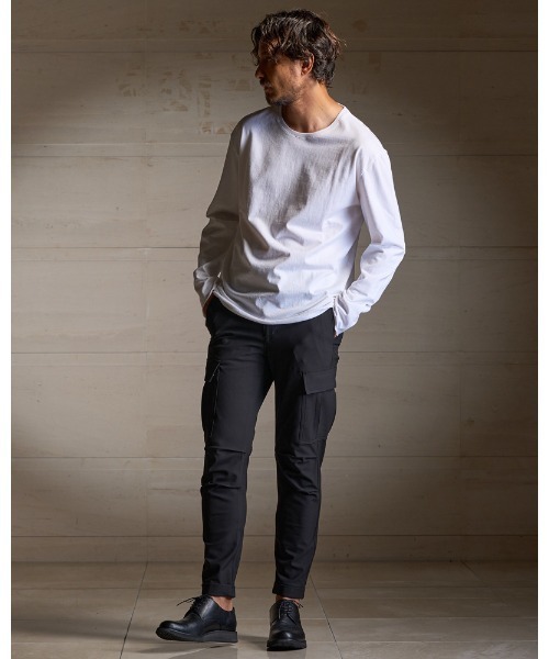wjk tシャツ wide cut-off crew-neck L/S メンズ : ZOZOTOWN Yahoo!店