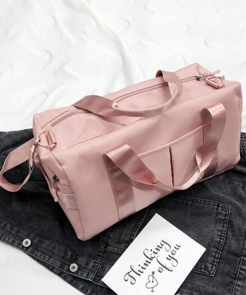 ハンドバッグ ピンク ボストン DAY CLOSET ボストンバッグ 2WAY大容量撥水加工BIGボストンバッグ