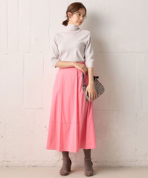 組曲（KUMIKYOKU） ニット セーター MINA六分袖タートルネック ニット