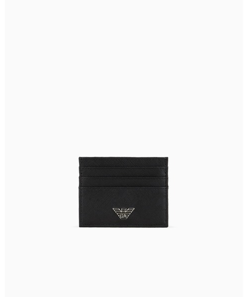 EMPORIO ARMANI★フラップ&イーグルプレート ロゴカードホルダー EMPORIO ARMANI 名刺入れ 「エンポリオ アルマーニ」ASV カード