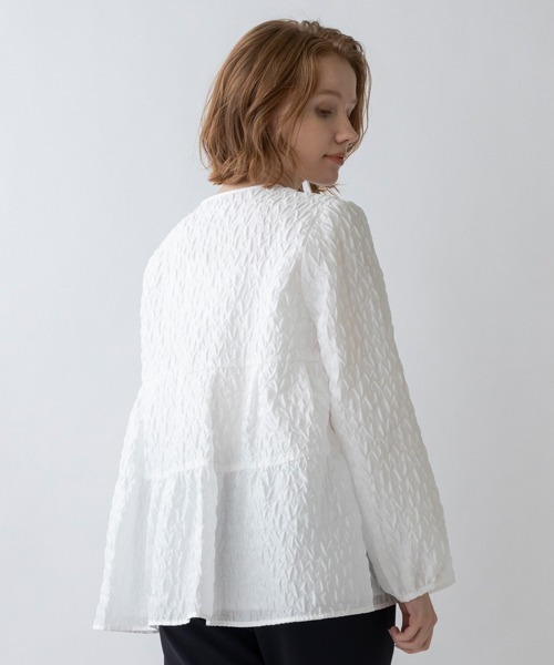 Sono ブラウス シャツ 「SONO/ソーノ」ハピネスジャカード