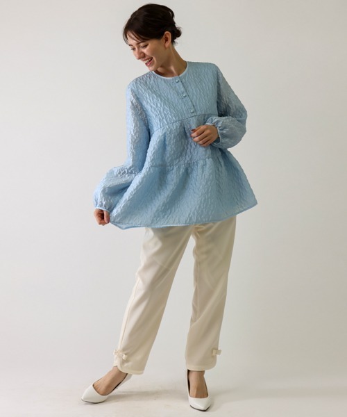Sono ブラウス シャツ 「SONO/ソーノ」ハピネスジャカード