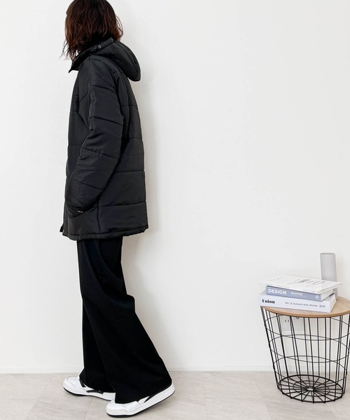 N°21・フード付きダウン ゆったりシルエット オーバーサイズ S 大きめ Anytime Songs（エニータイムソングス） ダウンジャケット ダウン
