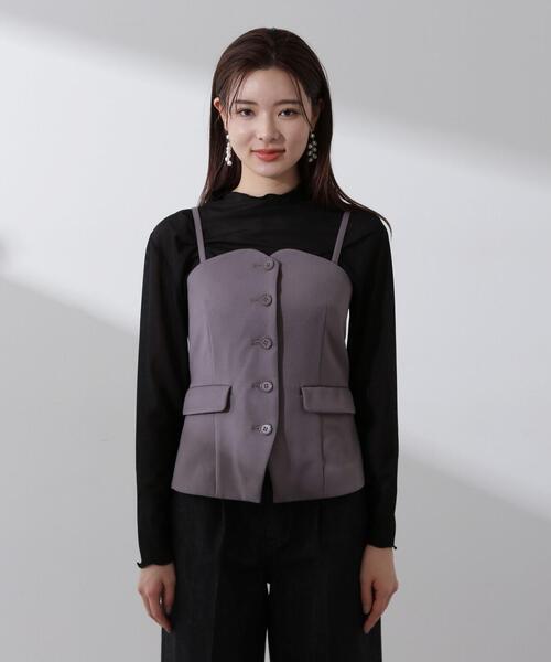 ベスト ジレ ２ＷＡＹベスト / 1214150207 レディース PROPORTION BODY DRESSING ベスト ジレ 2WAYベスト