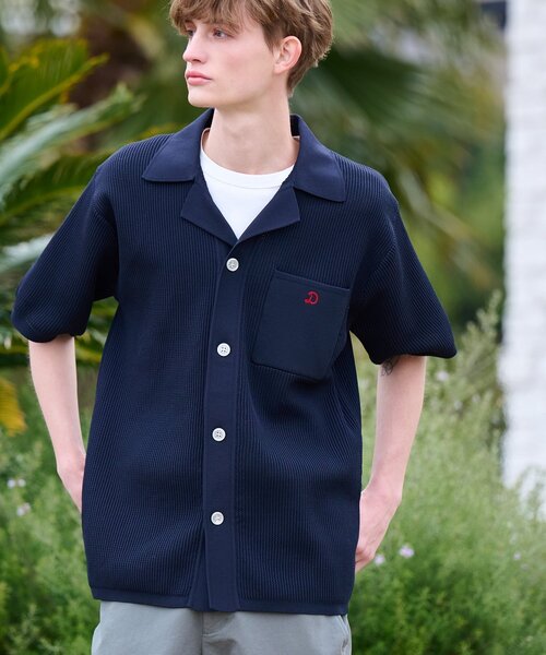 【ラッピング無料】 DRESSTERIOR セーター メンズ キューバニットシャツ ニット トップス