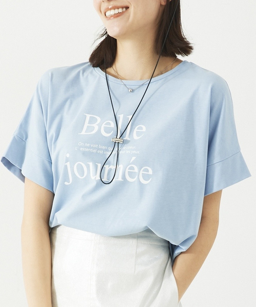 abahouse mavie（アバハウスマヴィ） tシャツ ワイドロゴT/半袖/夏服/T