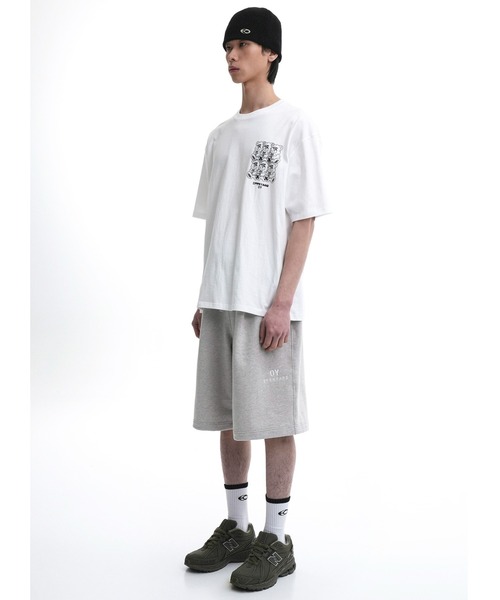 ★OY★B.S LOGO HALF SWEAT PANTS-LIGHT GREY★正規品/直送料込 OY スウェットパンツ ジャージ 「OY/オーワイ」 B.S LOGO HALF