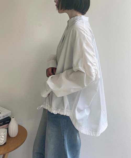 ブラウス シャツ ギャバオーバーシャツ レディース ADAM ET ROPE'｜2WAYギャバオーバーシャツ | Rakuten Fashion