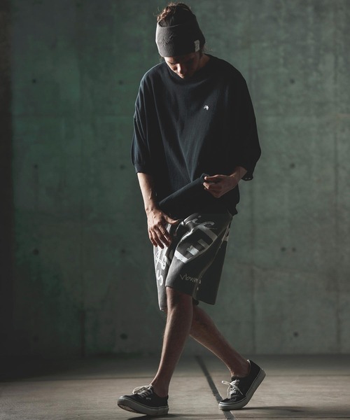 GLIMCLAP パンツ mp12258- Jacquard texture shorts ショート