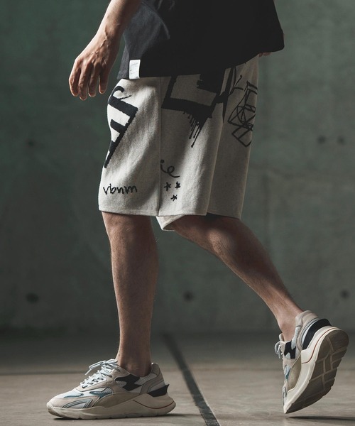 GLIMCLAP パンツ mp12258- Jacquard texture shorts ショート