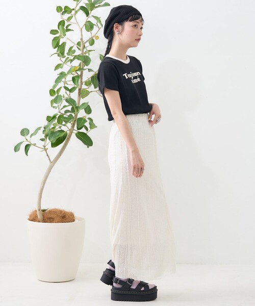 FREAK'S STORE スカート ストライプレーススカート : ZOZOTOWN