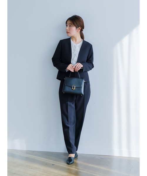 大人気完売品 コヒナ COHINA ダブルジャケット ネイビー 中古・古着通販】COHINA (コヒナ) ゴールドボタンダブルジャケット
