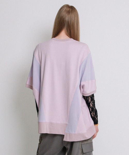 AULA AILA tシャツ リーフプリントTシャツ レディース