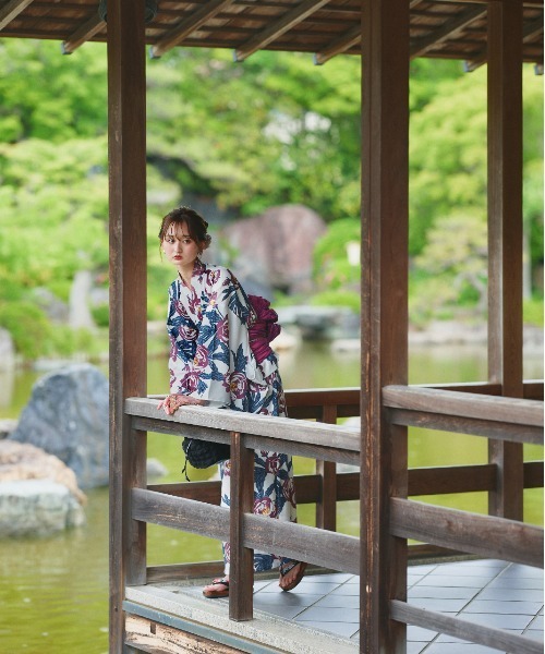 ad thie 浴衣 アソート柄 セパレート浴衣3点セット スカート