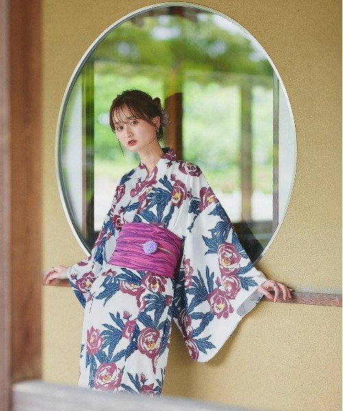 ad thie 浴衣 アソート柄 セパレート浴衣3点セット スカート