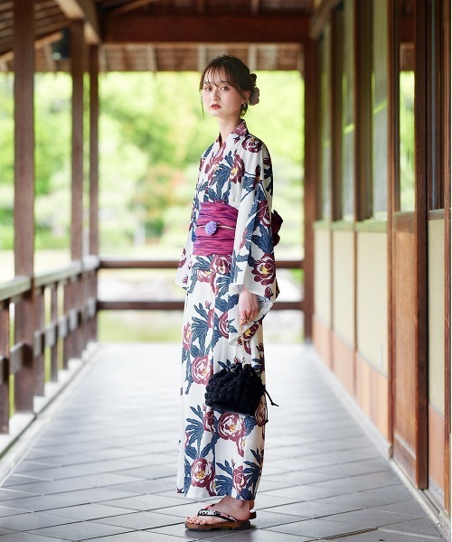 ad thie 浴衣 アソート柄 セパレート浴衣3点セット スカート