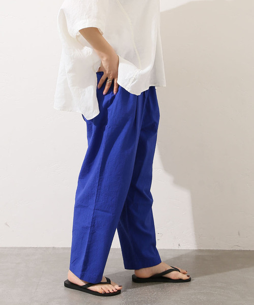 JOURNAL STANDARD LUXE パンツ シアサッカー イージーテーパー