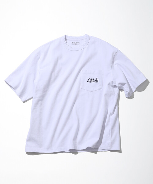 CAHLUMN カウラム ヘビーウェイト ポケットTシャツ ロゴ刺繍 XL CAHLUMN（カウラム） tシャツ Heavy Weight Jersey Pocket T-Shirt