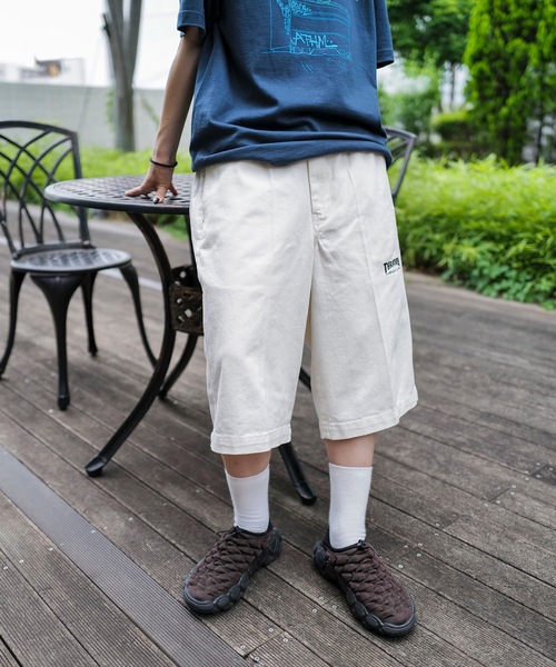 THRASHER パンツ WORK HALF PANTS/スラッシャーワイドバギー