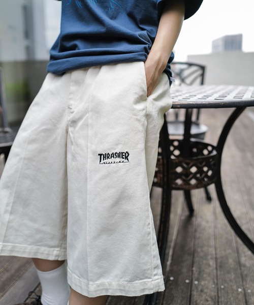 THRASHER パンツ WORK HALF PANTS/スラッシャーワイドバギー