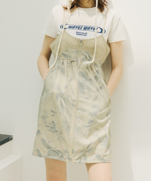 ワンピース Sheer Pleats Cami Dress SLY ワンピース SHEER CAMI ZIP DRESS シアー キャミ ジップ