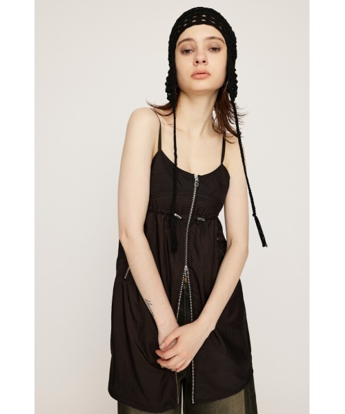 SLY ワンピース SHEER CAMI ZIP DRESS シアー キャミ ジップ