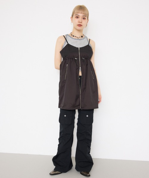 SLY ワンピース SHEER CAMI ZIP DRESS シアー キャミ ジップ