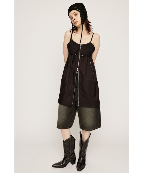 ワンピース Sheer Pleats Cami Dress SLY ワンピース SHEER CAMI ZIP DRESS シアー キャミ ジップ
