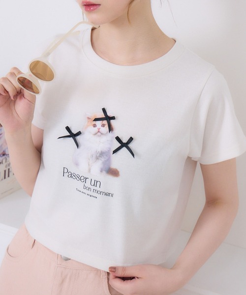 Emsexcite tシャツ リボンcatTEE レディース : ZOZOTOWN Yahoo!店 - 通販 - Yahoo!ショッピング